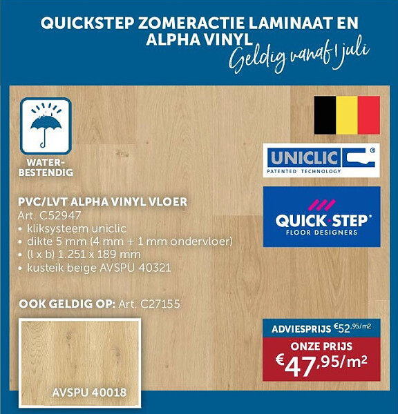 PVC/LVT ALPHA VINYL VLOER