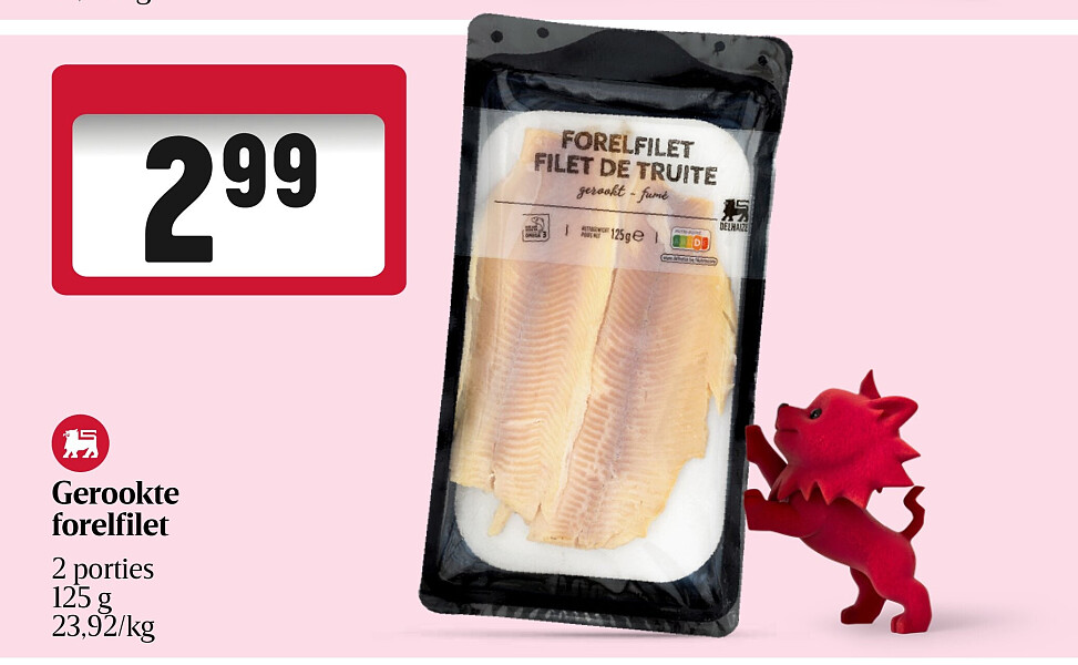 Gerookte forelfilet