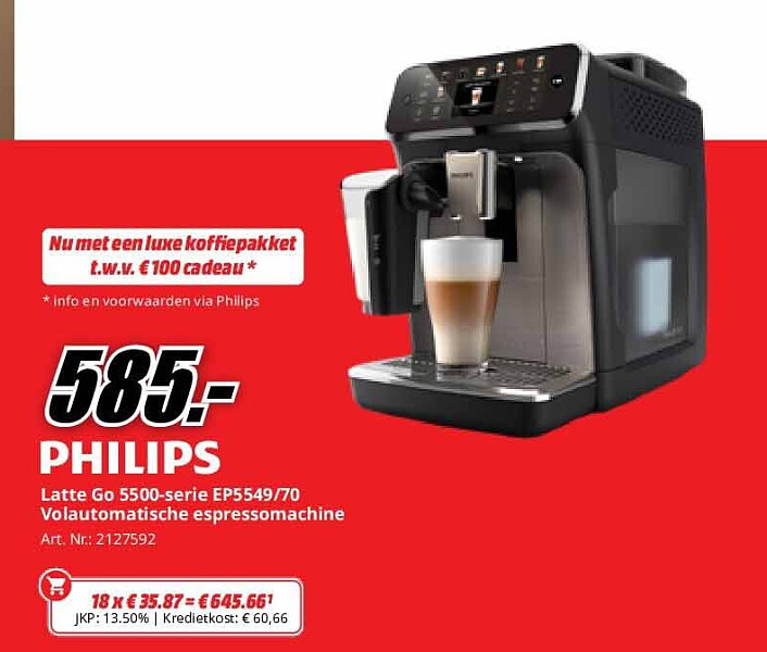 Philips Latte Go 5500-serie EP5549/70 Volautomatische espressomachine