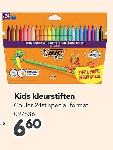Kids kleurstiften Couler 24st special format 09783