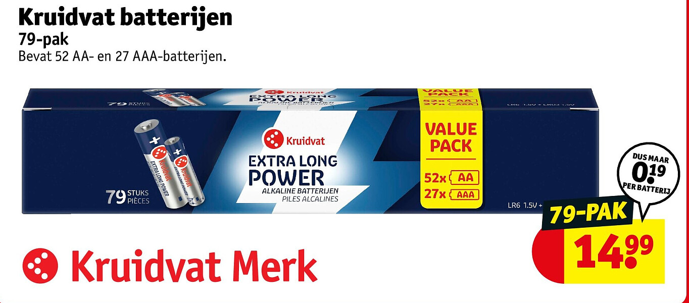 Kruidvat batterijen