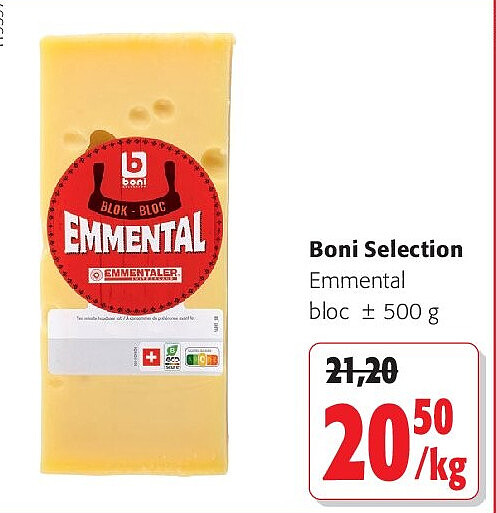 Boni Selection Emmental bloc ± 500 g