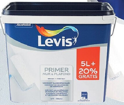 Levis primer muur & plafond 5+1 L