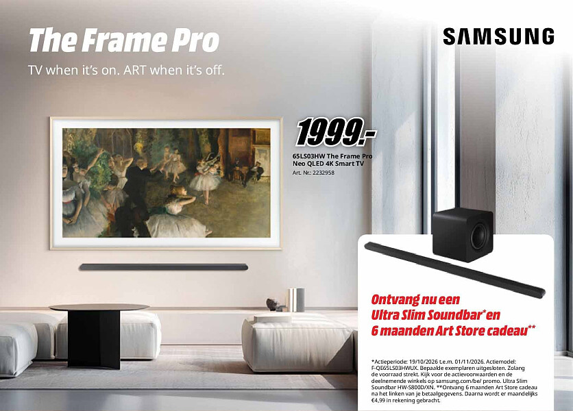 65LS03HW The Frame Pro Neo QLED 4K Smart TV