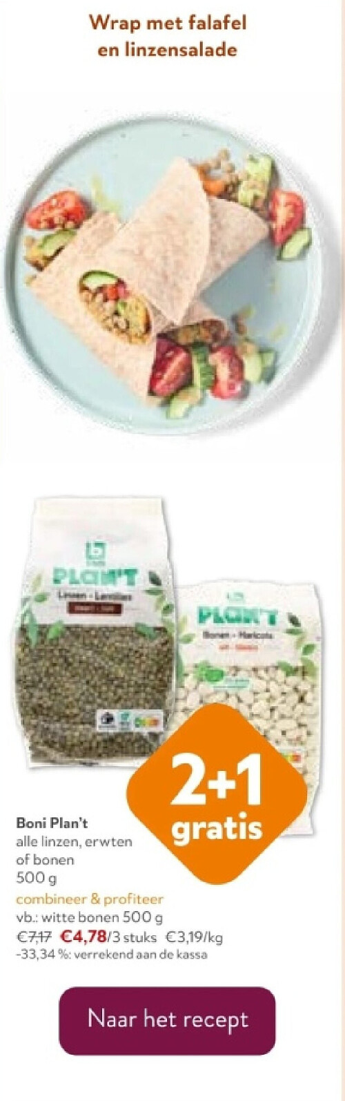 Boni Plan't witte bonen 500 g