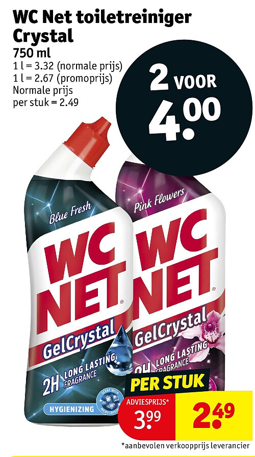 WC Net toiletreiniger Crystal