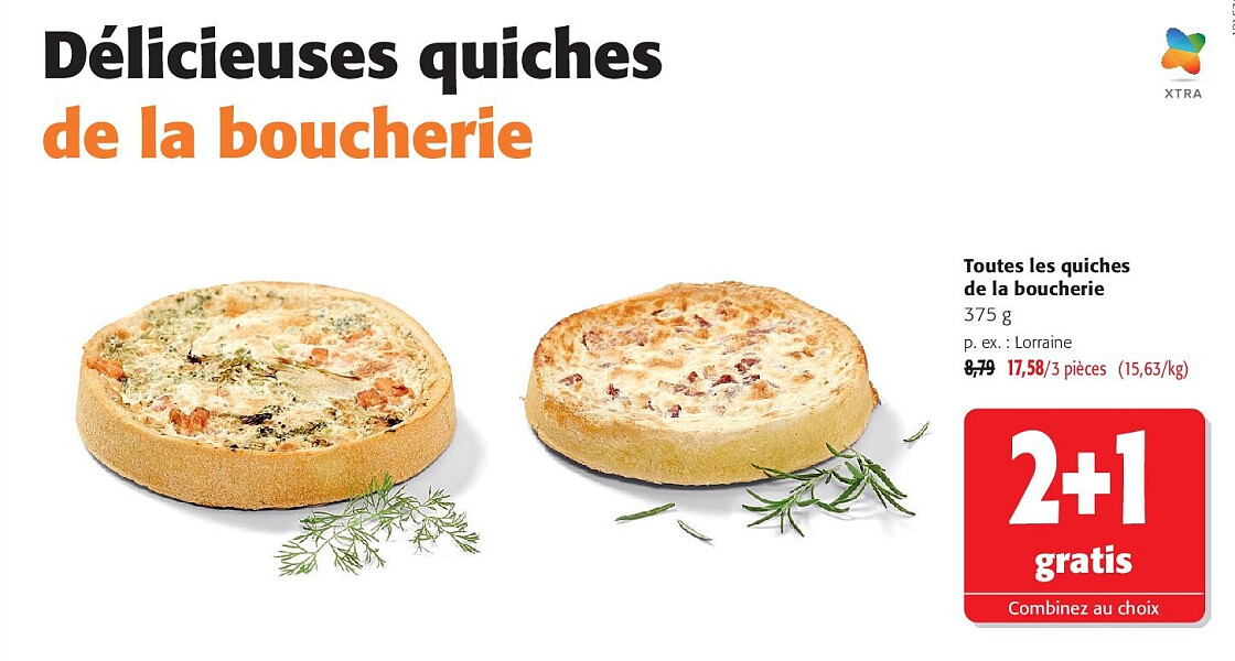 Toutes les quiches de la boucherie