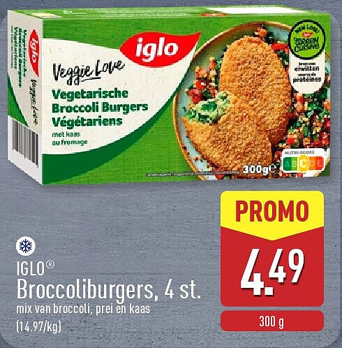 Broccoliburgers, 4st.