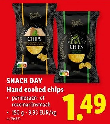 SNACK DAY Hand cooked chips