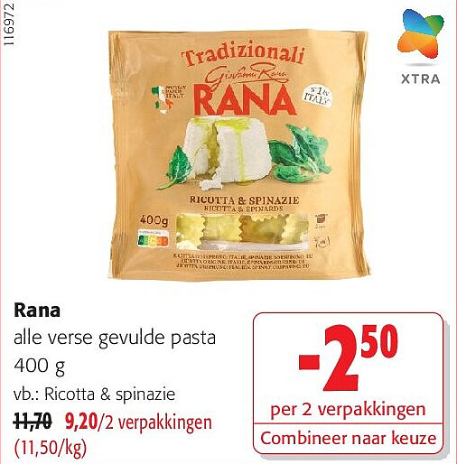 Rana Ricotta & spinazie