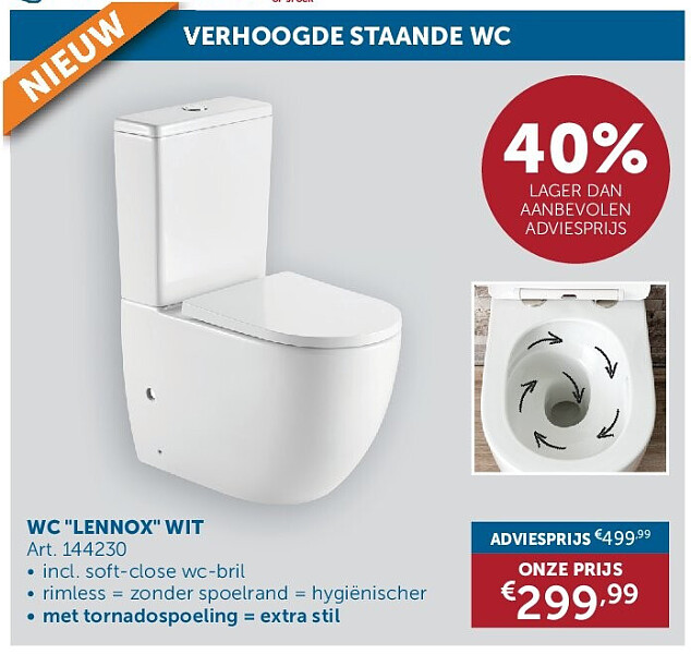 WC "LENNOX" WIT