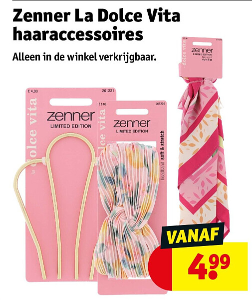 Zenner La Dolce Vita haaraccessoires