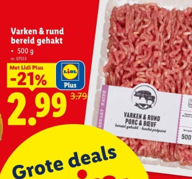 Varken &rund bereid gehakt