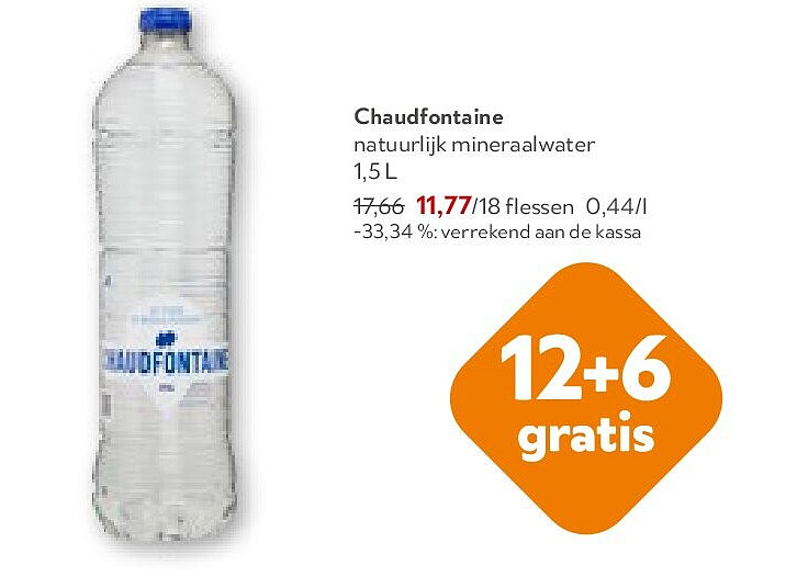 Chaudfontaine natuurlijk mineraalwater 1,5L