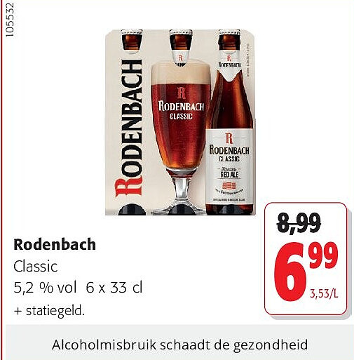 Rodenbach Classic 5,2 % vol 6 x 33 cl