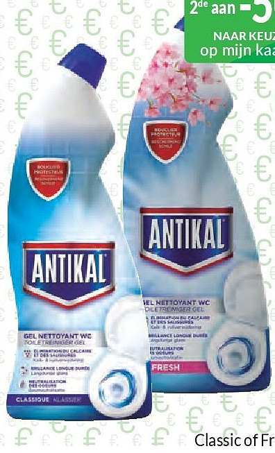 Antikal WC-gel Classic of Fresh - 750 ml