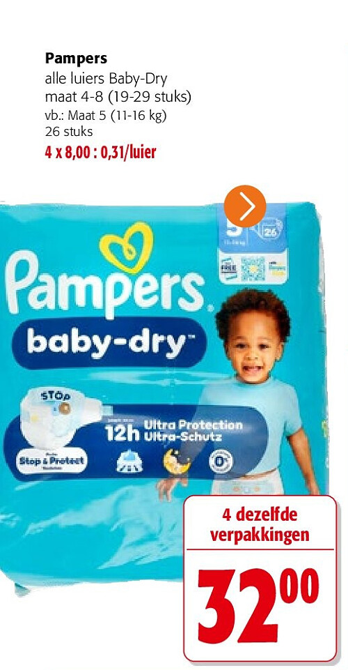 Pampers Maat 5 (11-16 kg) 26 stuks