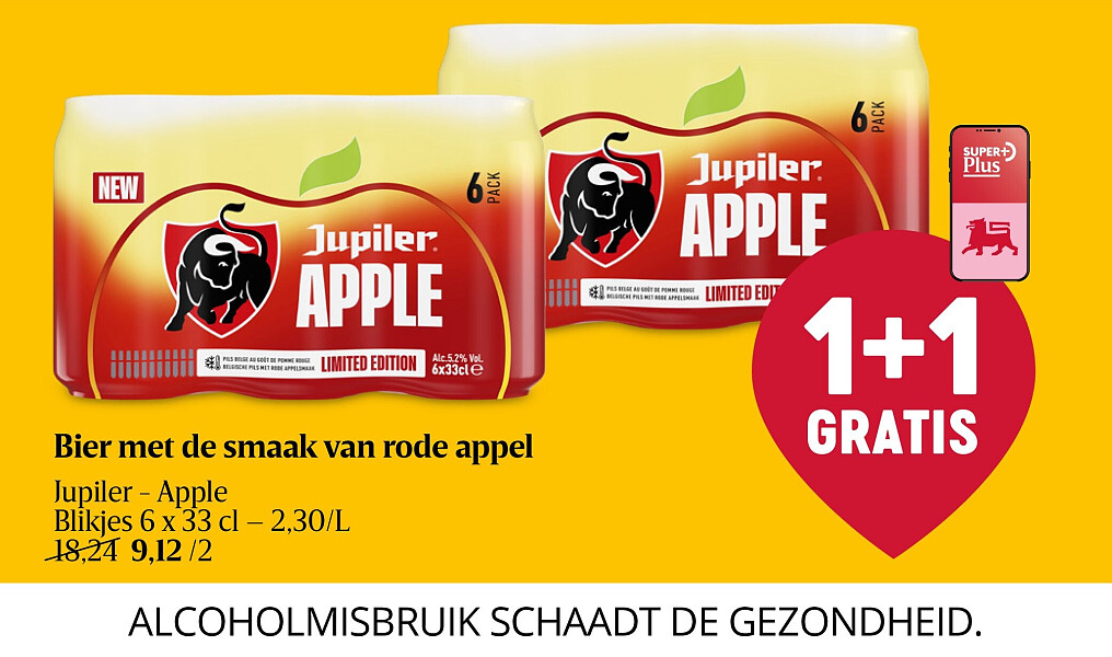 Bier met de smaak van rode appel