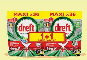 Capsules de lessive, format Maxi x36