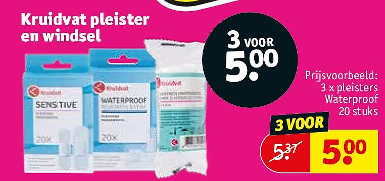 Kruidvat pleister en windsel