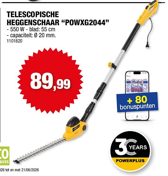 TELESCOPISCHE HEGGENSCHAAR “POWXG2044”