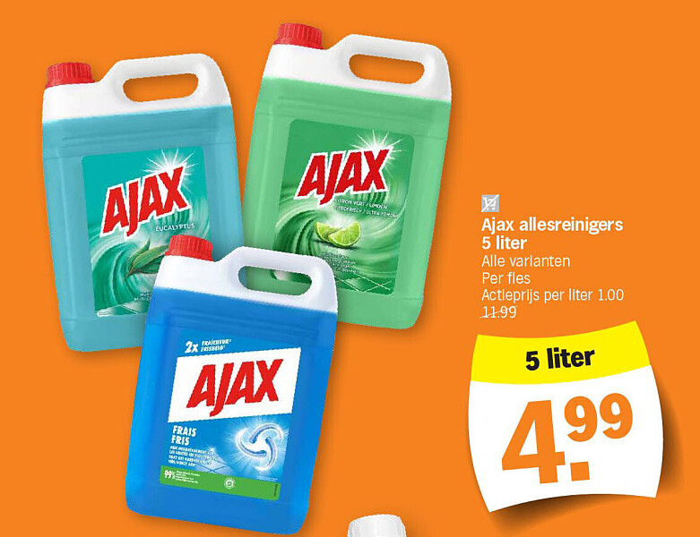 Ajax allesreinigers 5 liter