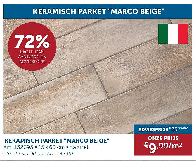 KERAMISCH PARKET "MARCO BEIGE"
