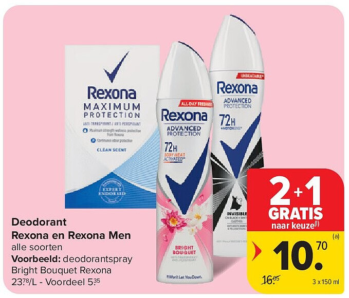 Deodorant Rexona en Rexona Men