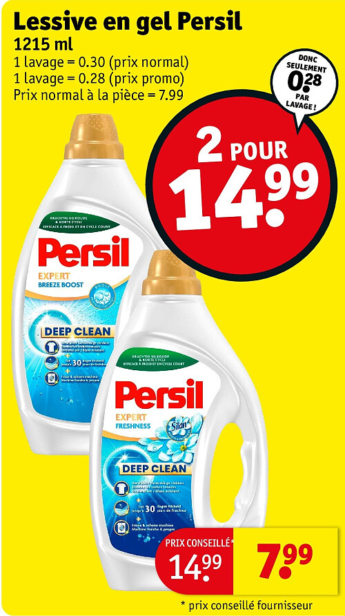Lessive en gel Persil 1215 ml