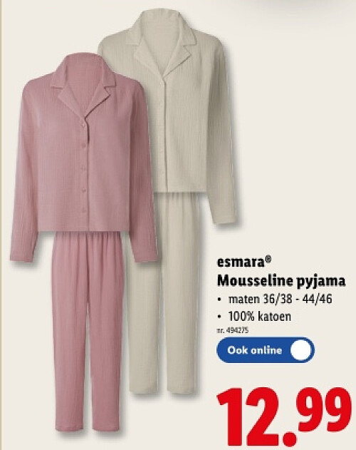 Mousseline pyjama