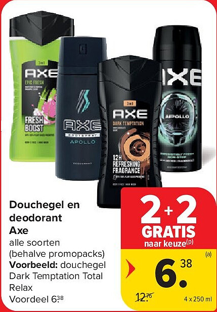 Douchegel en deodorant Axe