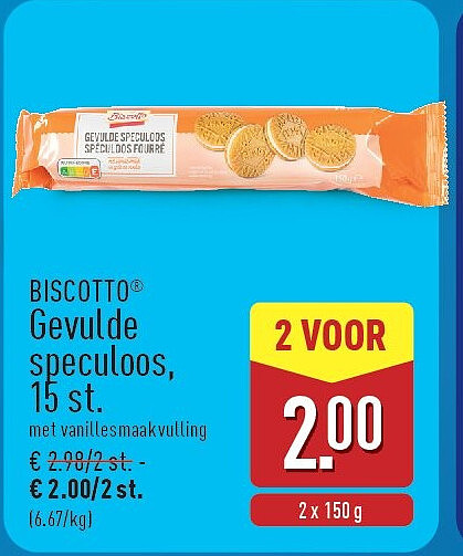 Gevulde speculoos, 15st.
