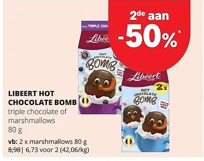 LIBEERT HOT CHOCOLATE BOMB marshmallows 80 g