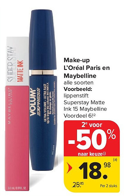 Make-up L’Oréal Paris en Maybelline