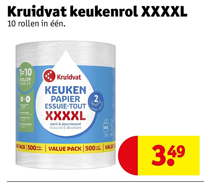 Kruidvat keukenrol XXXXL