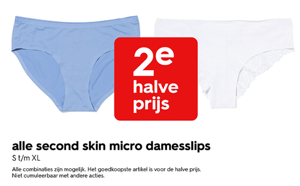 alle second skin micro damesslips