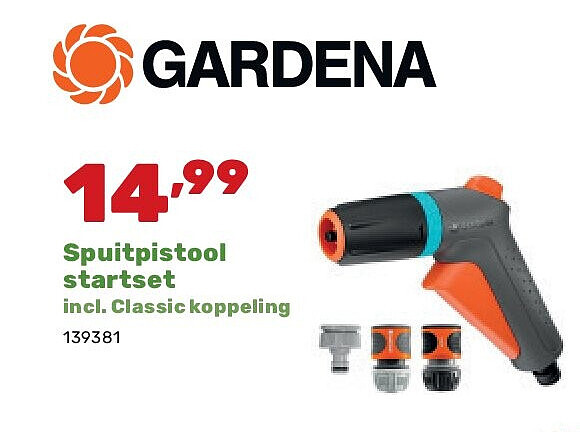 Spuitpistool startset incl. Classic koppeling