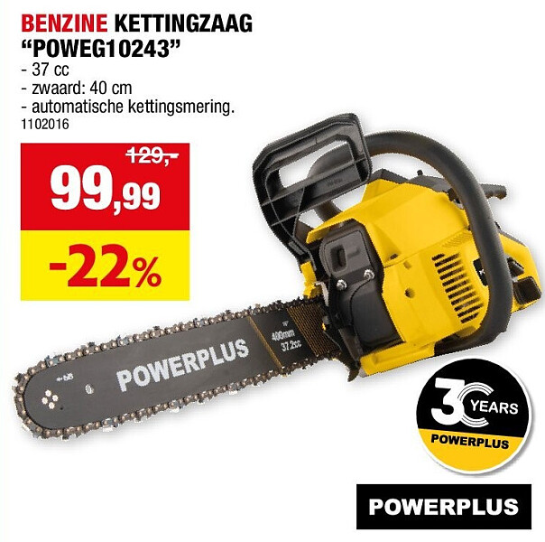 BENZINE KETTINGZAAG “POWEG10243”