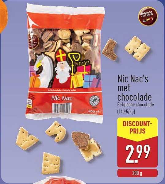 Nic Nac's met chocolade