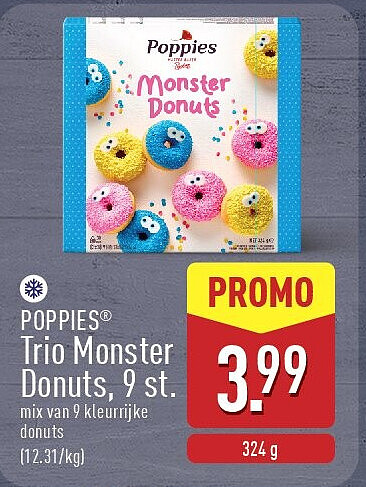 Trio Monster Donuts, 9st.