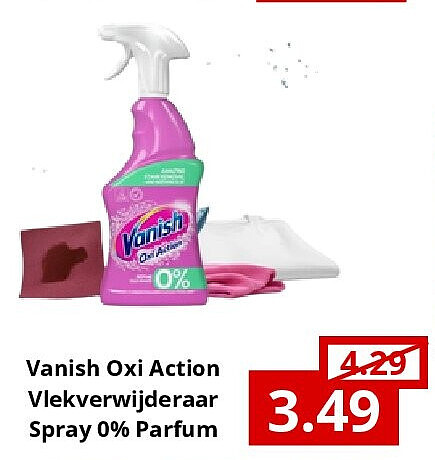 Vanish Oxi Action Vlekverwijderaar Spray 0% Parfum