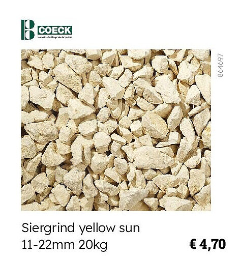 Siergrind yellow sun 11-22mm 20kg