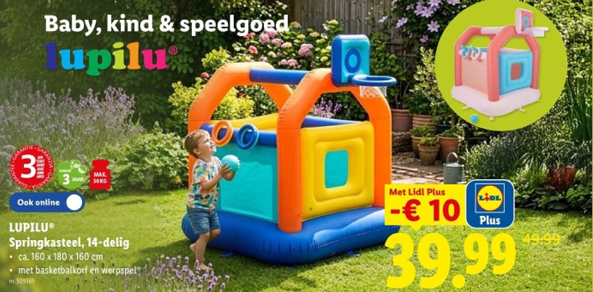 Springkasteel, 14-delig