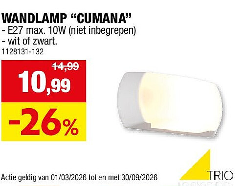 WANDLAMP “CUMANA”