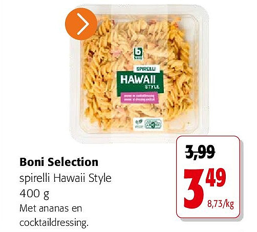 Boni Selection spirelli Hawaii Style 400 g