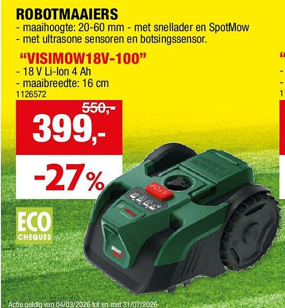 ROBOTMAAIERS “VISIMOW18V-100”
