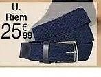 U. Gevlochten riem