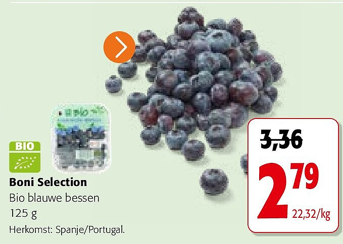 Boni Selection Bio blauwe bessen 125 g