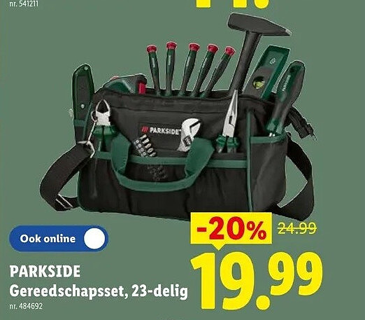 Gereedschapsset, 23-delig