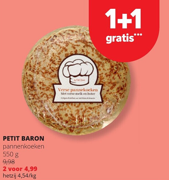 PETIT BARON pannenkoeken 550 g